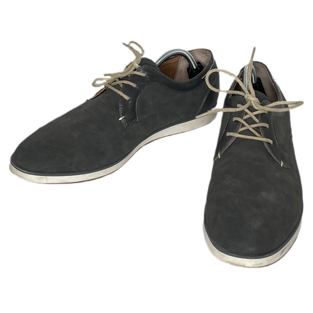 Perry Ellis Portfolio Tams Oxford Men's Ultra Foam Charcoal Gray Shoes Size 10